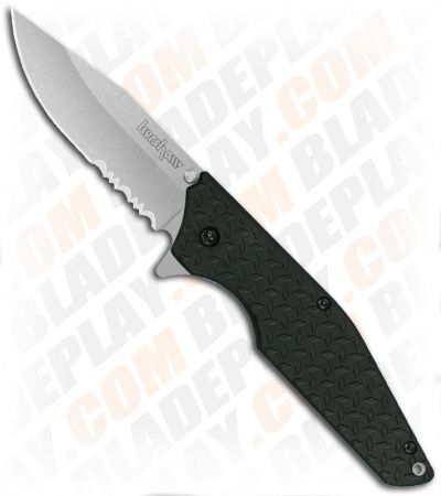 Kershaw Knives Drone Knife Serratted Black   1960ST  