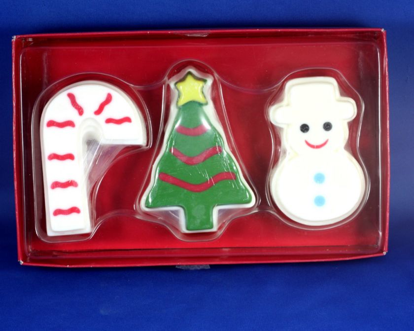 Kasays Handmade Soap Christmas Cookie Dough Set of 3 Candy Cane 