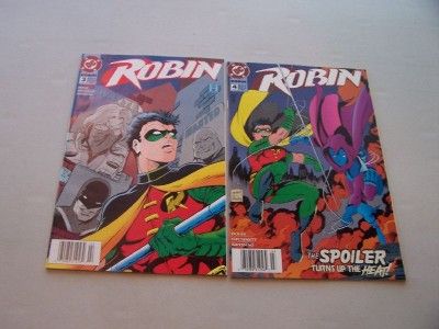 ROBIN COMICS #1 3 4 ROBIN III #2 DC COMIC BOOK LOT NM  