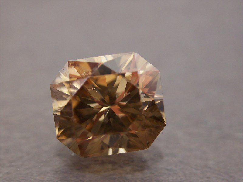 78 ct loose Radiant cut Champagne Diamond SI1  