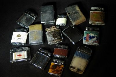 Vintage Lighter Lot * 15 Lighters * Prince, Zippo, Omega, Scripto 