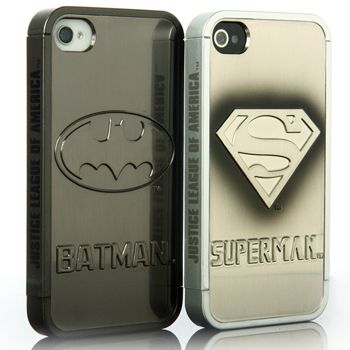 Black BATMAN Metal Skin Hard Case Cover for iPhone 4 4G 4S + Screen 