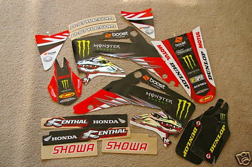 MONSTER GRAPHICS HONDA CRF450 CRF450R 2002 2003 2004  