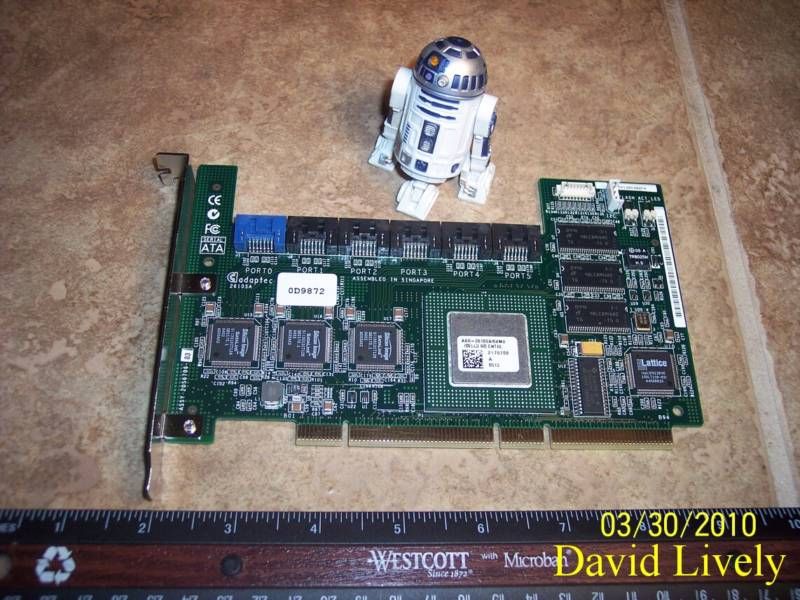 DELL D9872 6PORT RAID SATA CONTROLLER CARD CN 0D9872  