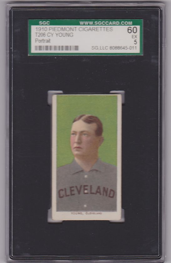 T206 Piedmont 350 Cy Young (Portrait) SGC 60 5  