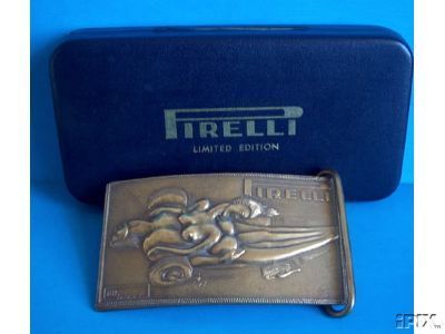 SALVADOR DALI PIRELLI BRASS BRONZE SCULPTURE BUCKLE  