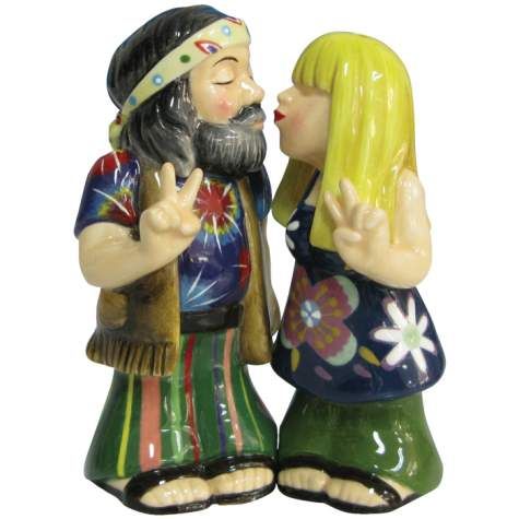 Hippie Couple Salt & Pepper Shakers  