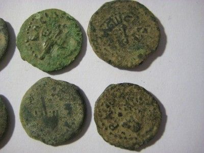 Herod Agrippa Prutah, Lot of 8 Coins, Ancient Biblical Coins, 37 44 AD 