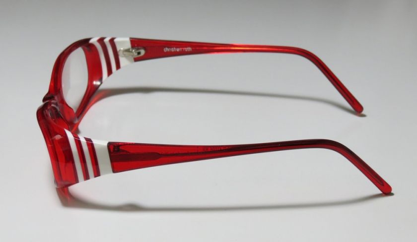 NEW CHRISTIAN ROTH 14017 51 17 120 RX RED/WHITE EYEGLASSES/GLASSES 