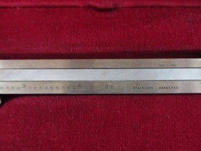 VINTAGE MITUTOYO 4 STAINLESS DIAL CALIPERS W/ CASE 505 495  