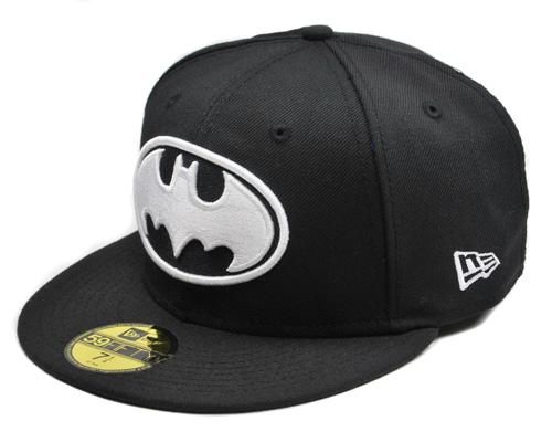   New DC Comics 59Fifty Fitted Hat Cap BATMAN Black White Logo  