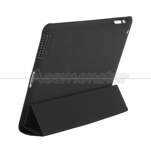 Smart Cover PU Leather Case Stand Magnetic With Back Case for iPad 2 