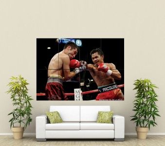 PACQUIAO V DE LA HOJA BOXING GIANT WALL POSTER ST130  