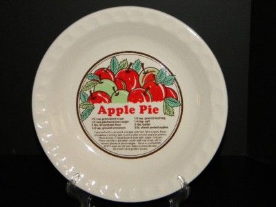 Vtg. Sunnycraft Sunstone Collection 11 Apple Pie Plate  