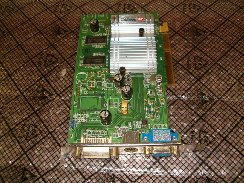 ATI RADEON 9600 256MB 4/8X AGP Video Card + DVI/TV  