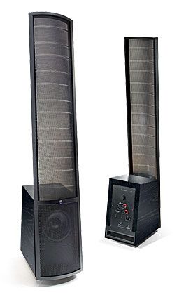 Martin Logan Vantage Electrostatic Speaker, Single, Black Ash  