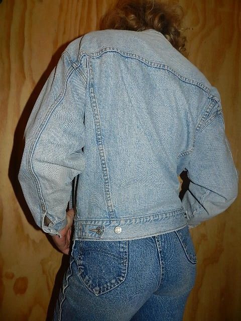   80s ACID WASH faded GUESS jacket denim JEAN JACKET coat GRUNGE indie