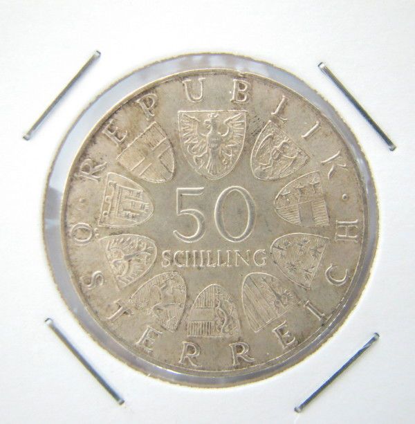 AUSTRIA 50 SCHILLING 1967 COIN JAHRE DONAUWALZER #7 »  