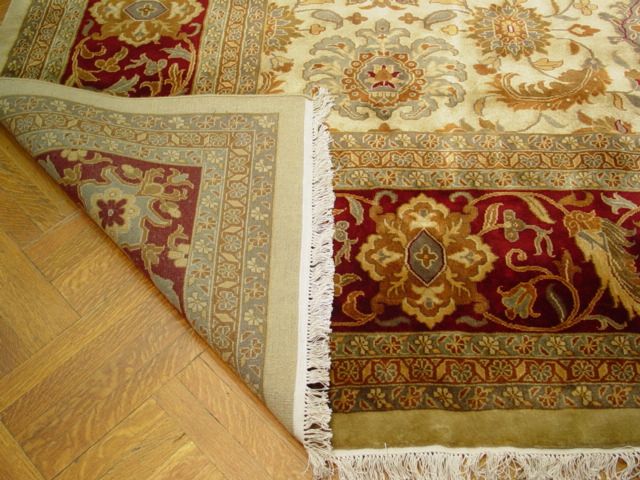 GLAMOROUS LOUIS XV DECOR RED/GOLD 12X18 JAIPUR RUG  