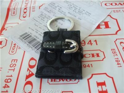   Coach BLACK PHOTO KEYCHAIN COACH KEYFOB 92698. NEW COACH KEYFOB  