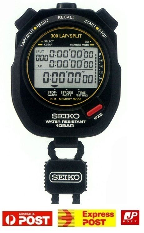 SEIKO 300 Lap Stopwatch SVAS003 Aquatic Sports S141  