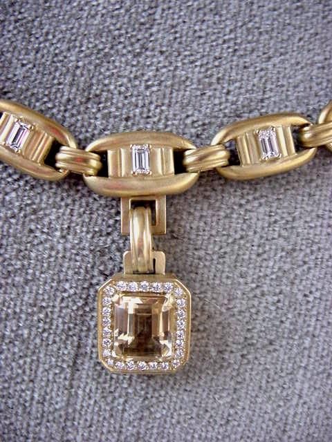 BARRY KIESELSTEIN CORD Column Pompeii Diamond Necklace NEW  