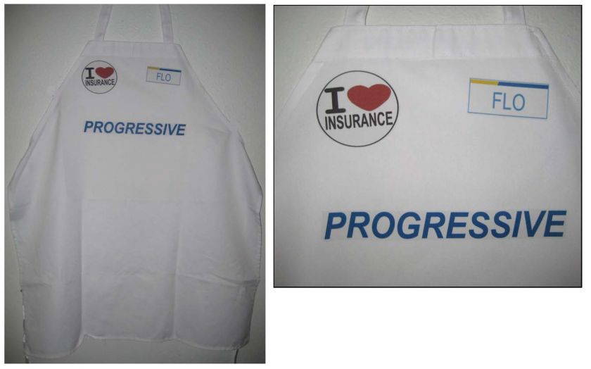 FLO PROGRESSIVE INSURANCE Halloween COSTUME APRON  