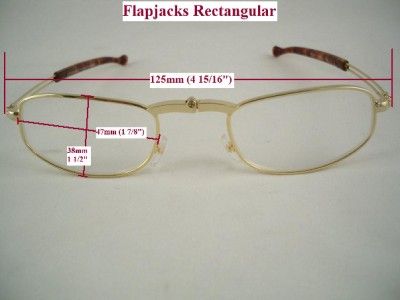 FLAPJACK Foldable Readers Reading Glasses Rectangular  