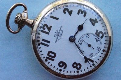 16 SIZE BALL/HAMILTON 21JEWEL 999 AUTHENTIC RAILROAD POCKET WATCH SN 