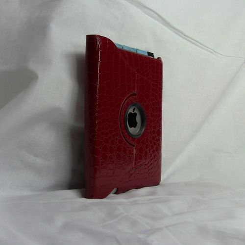 iPad 2 360° Rotating Magnetic PU Leather Case Smart Cover With Swivel 