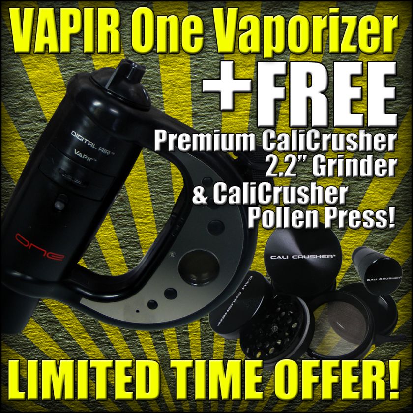 VAPIR® One Digital Vaporizer + Cali Crusher Grinder & Pollen Press(V 