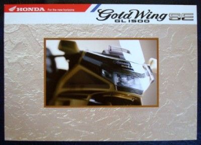 HONDA GOLDWING GL 1500 SALES BROCHURE C 1989.  