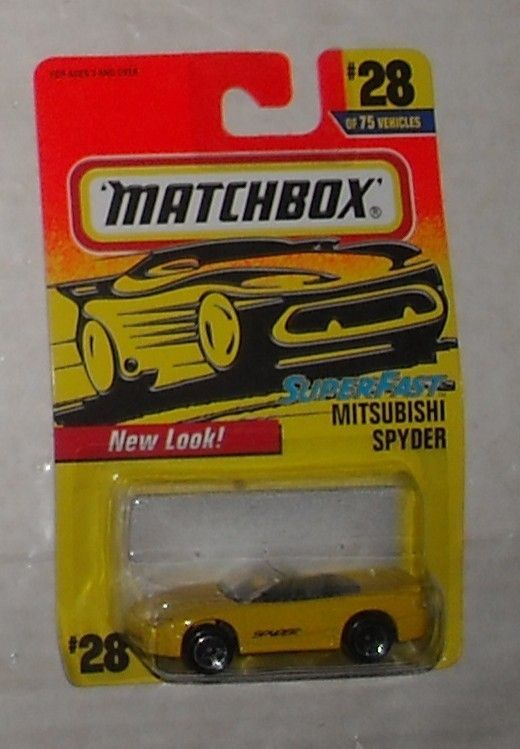 1996 MATCHBOX SUPERF MITSUBISHI SPYDER #28 diecast MOC  