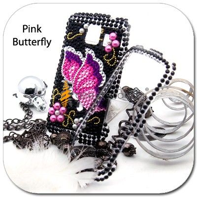 BLING Rhinestone Skin Case Sprint LG Optimus S LS670  