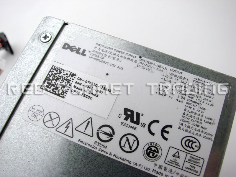 NEW Genuine Dell 305w PSU N305E 00 H305E 00 F305E 00  