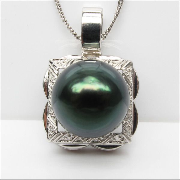 PEACOCK11 12MM TAHITIAN SEA PEARL PENDANT/925SILVER  