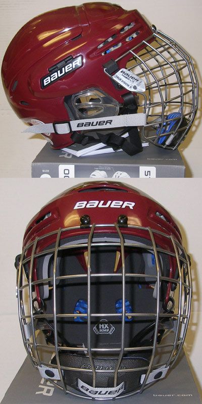 New Bauer 5100 Hockey Helmet Combo   Maroon  