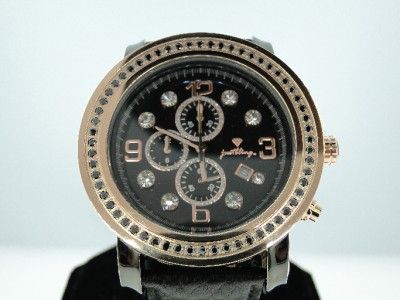 JUST BLING JOJO JOE RODEO BLACK DIAMOND WATCH 1.33 CT  