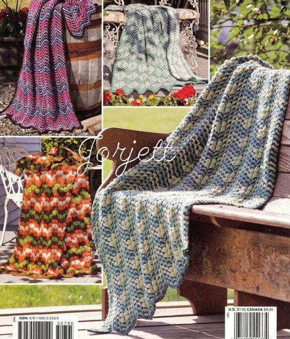 Easy to Crochet Ripple Throws, crochet patterns  