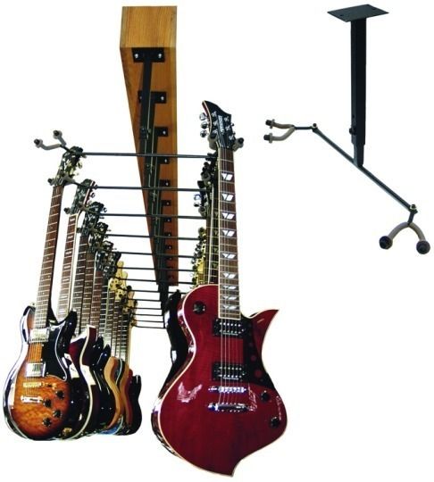 DOUBLE GUITAR CEILING HANGER DISPLAY TWIN RACK MOUNT  