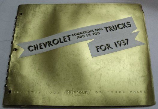 Chevrolet 1937 Truck Dealer Album w Carryall Suburban  