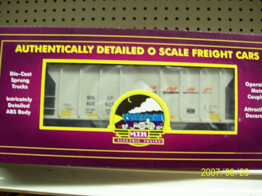 MTH Premier O Scale (#405625) BNSF PS 2 Hopper Car 20 97266  