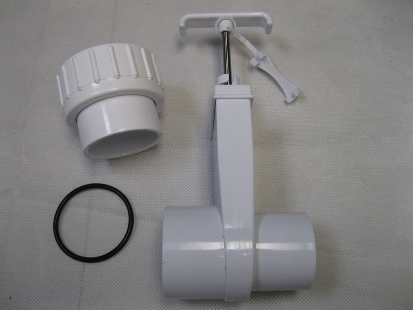 Hot Tub Spa Gate Slice Valve 1 1/2 + 1 1/2 Pump Union  