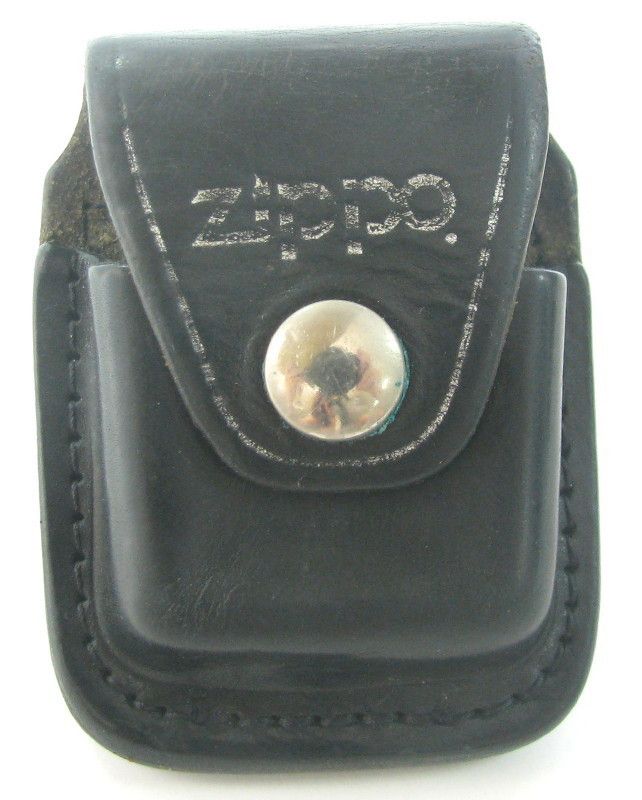 OLD USED LEATHER LIGHTER CASE ZIPPO MADE IN USA x  