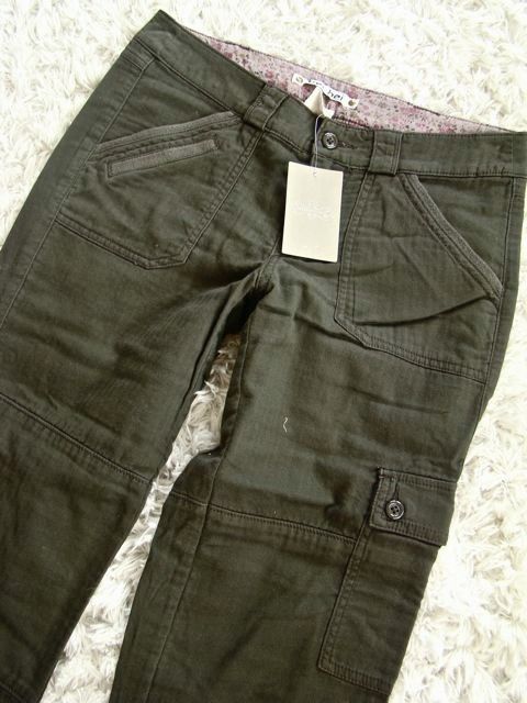 NWT Hei Hei ANTHROPOLOGIE Campus Cargos GREEN 2 XS  