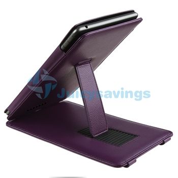 For Nook Color Premium Folio Leather Slim Case Cover Pouch With Stand 