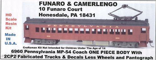 Pennsylvania MP 54 Coach KIT 6960, GREAT DETAILS  