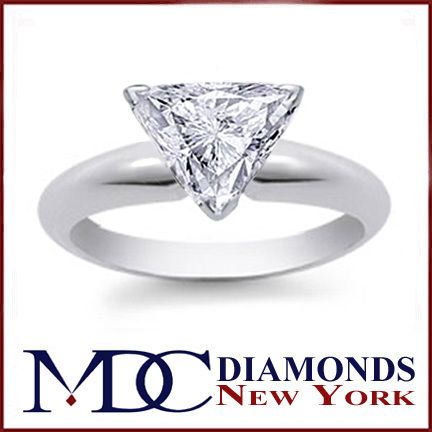 53 Carat Trillion Diamond Solitaire Engagement Ring G  