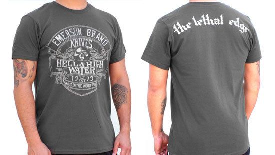 Emerson Knives Shirt Hell and High Water Grey  