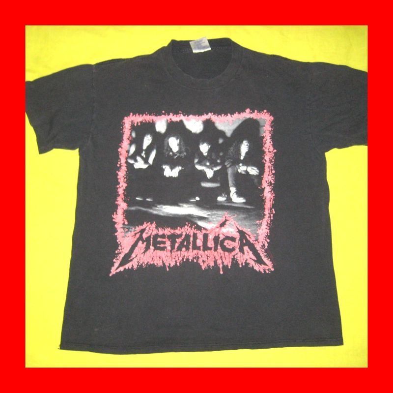 METALLICA 1990 VINTAGE TOUR T SHIRT ORIGINAL CONCERT  